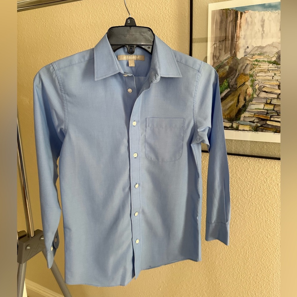 Men's Blue Dress Shirt
